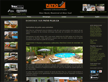 Tablet Screenshot of patioplus.ca